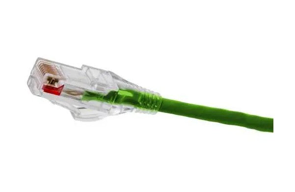 Hubbell Premise Wiring HCL6GN03 | Patch Cord, 28 AWG, 8 Conductors, Unshielded Twisted Pair, Length 3 ft., Green