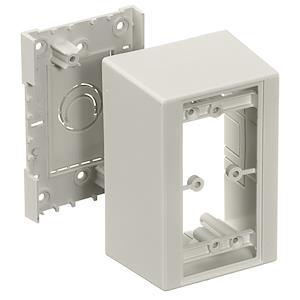 Hubbell Premise Wiring PDB12D | Deep Box, PVC, 1-Gang, Office White