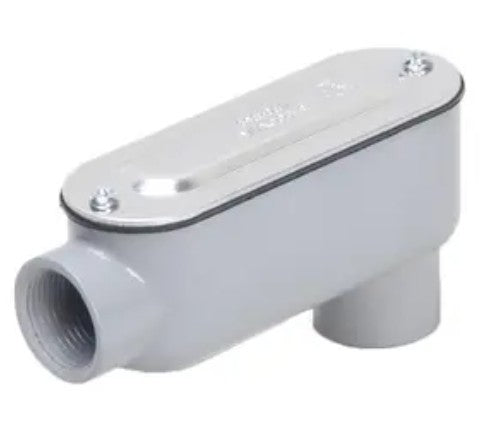 Hubbell Premise Wiring RLB200 | Conduit Body, Aluminum, Gray