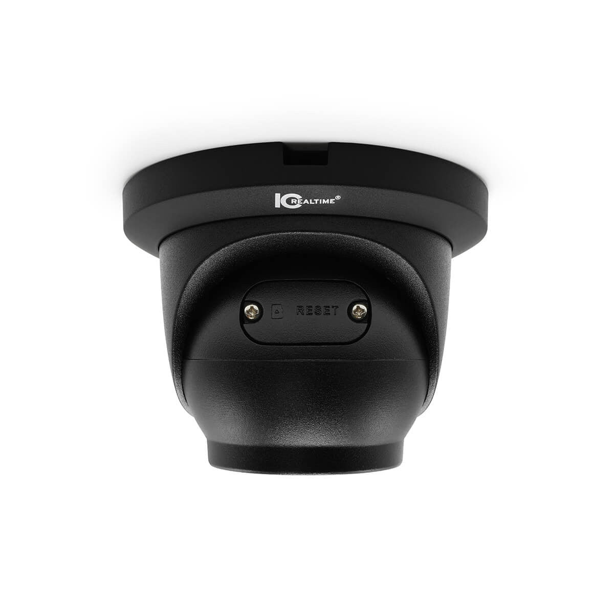 IC Realtime IPEL-E80F-IRB3 | 8MP IP Indoor/Outdoor Mid-Size Eyeball Dome Camera, Black Housing