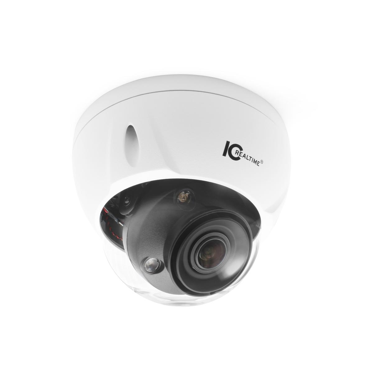 IC Realtime IPFX-D80V-IRW3 | 8MP IP Indoor/Outdoor Full-Size Vandal Dome Camera