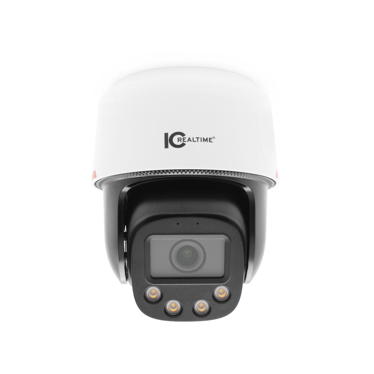IC Realtime IPMX-P40F-W1-LED | Pro Full-Color Motion Dome Camera with Pan-Tilt, Two-Way Audio, and Advanced AI