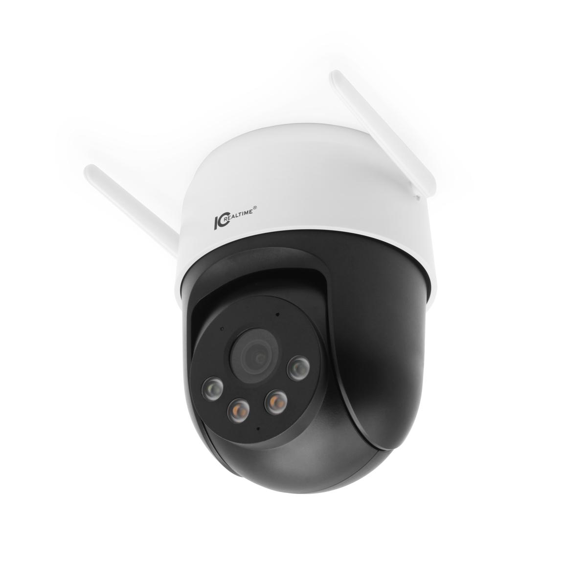 IC Realtime ORB-OUTDOOR-2 | 5MP Outdoor Pan-Tilt Dual-Band Wi-Fi Security Camera with 98 ft IR and LED Illumination.