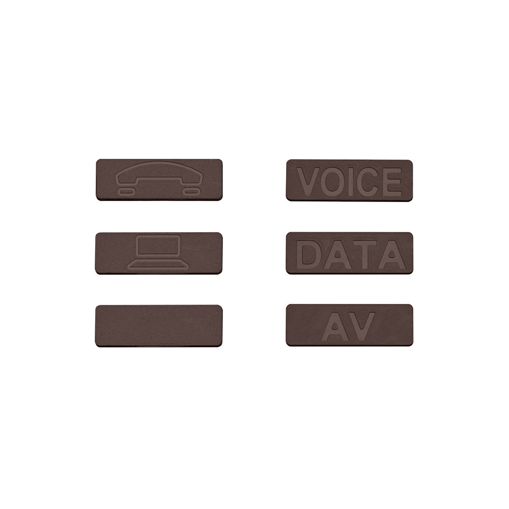 Leviton ICONS-ICB | Atlas-X1 Bulk Icons (pack of 72), Brown