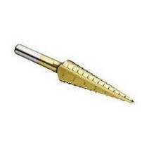 Ideal Industries 35-512 | Step Drill Bit, Double Fluted, 9-Hole, 1/16" Increment, 3/8" Diameter X 1" Length Shank, 1/4 To 3/4" Drill Diameter