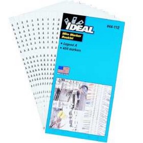 Ideal Industries 44-108 | Wire Mark Books, Leg.Asst W