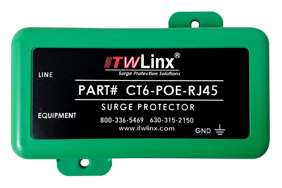 ITW Linx CT6-POE-RJ45 | CAT6 PoE Surge Protector, RJ45