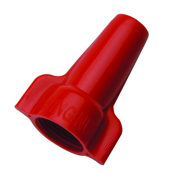 Ideal Industries 30-652 | Red Wing-Nut (452), #18 to #10 AWG / 600v (500/Bag)