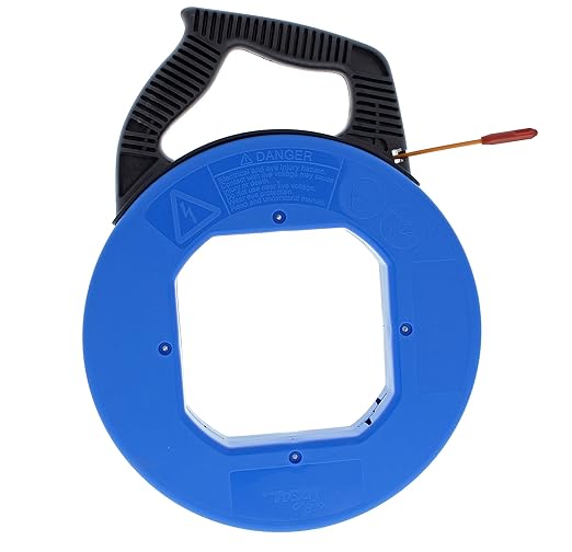 Ideal Industries Usa 31-542 | Electrical Volt-Guard Fish Tape - 60 ft. Pulling Tape w/Non-Conductive Eyelet, Fiberglass Core. Wire Pullers