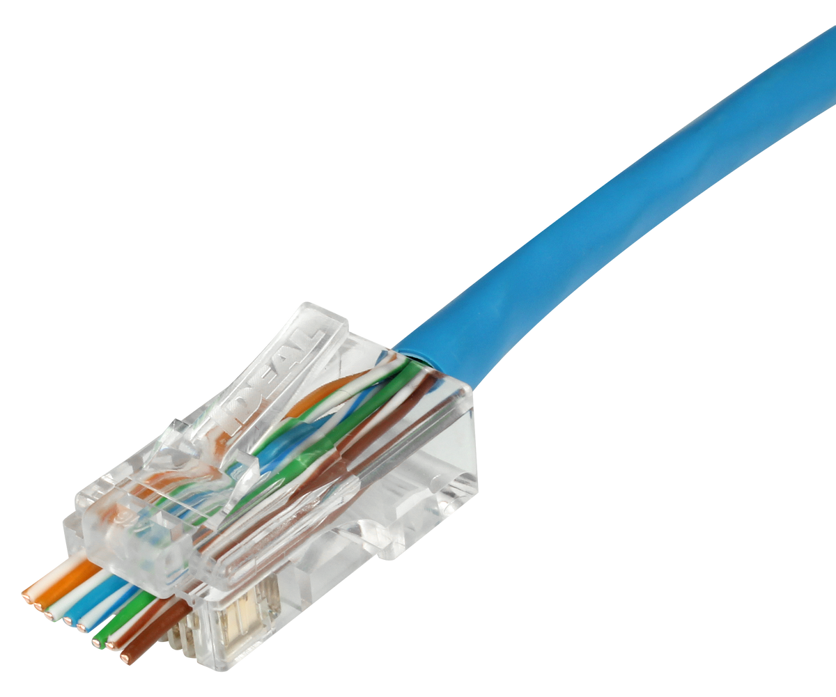 Ideal Industries Usa 85-371 | Modular Plug: Fiber Optic Cable Size_Combined, # Of Positions: 8 Color: Clear, 5E