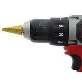 Ideal Industries 35-512 | Step Drill Bit, Double Fluted, 9-Hole, 1/16" Increment, 3/8" Diameter X 1" Length Shank, 1/4 To 3/4" Drill Diameter