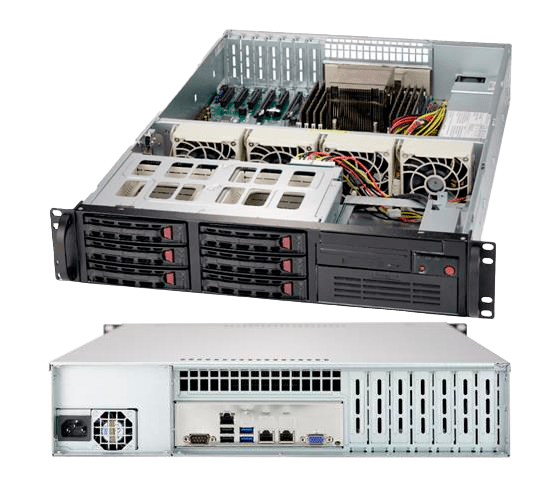 Inaxsys Security Systems 2U-IPS-RAID5-24T | Inaxsys 2U Rackmount IP Server with RAID5, Removable Drives, 24000 GB Hard Drive (20TB Usable)