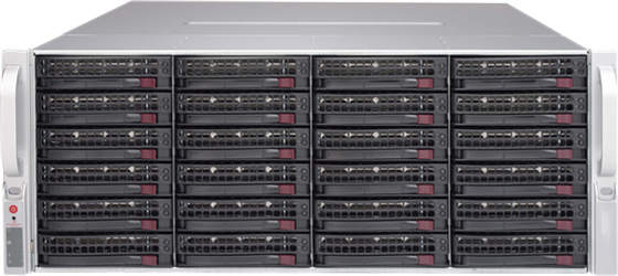 Inaxsys Security Systems 4U-MSS-960T-RAID5-HSDS | Inaxsys 4U 60 bay Massive Storage Server with RAID, Hot Swap, Redundant PSU-960000 GB