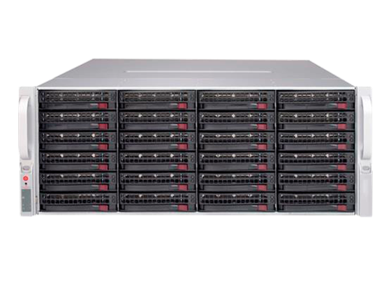 Inaxsys Security Systems 4U-MIPS-352T-RAID5-HSDS | Inaxsys 4U Rackmount hot-swappable drive IP Server with RAID5 and redundant PSU - 352000 GB (336TB Usable)