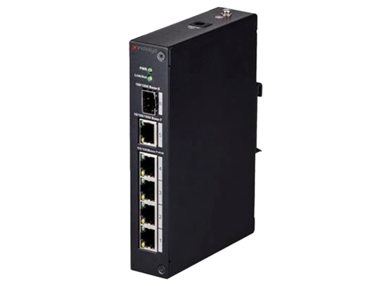 Inaxsys Security Systems IN-41POE | 4-port 10M/100M Desktop PoE Fast Ethernet Switch With 4 PoE Ports + 1 Combo Gigabit Copper/ 1 SFP