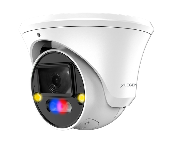 Inaxsys Security Systems | 4K Active Deterrence Fixed Lens Turret Network Camera
