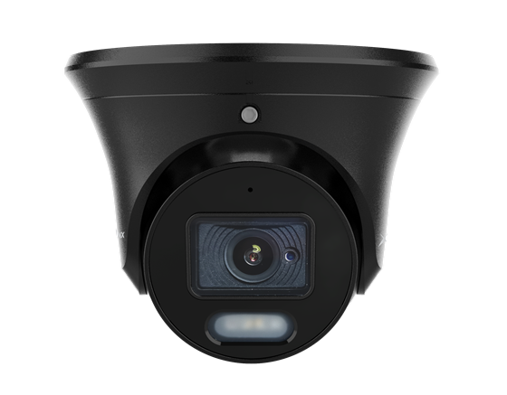 Inaxsys Security Systems | 5.1MP Black Intelligent Dual-Light Fixed Lens Turret IP Camera