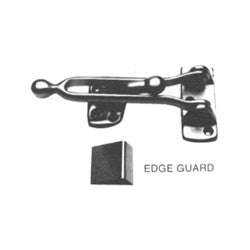 Ives, H. B. 482B26D | Door Guard, Solid Bar, 4-3/4" Length Arm, 1-1/32" Width x 1-1/8" Height Edge Guard, Cast Brass, Satin Chrome