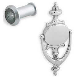 Ives, H. B. 698B26D | Door Viewer, 1-Way, 190 Degree, Solid Brass, Glass Lens, Satin Chrome, For 1-3/8 to 2-1/8" Thickness Door