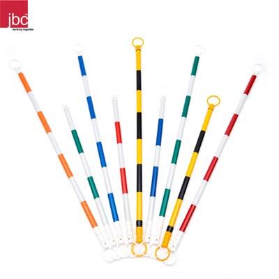 JBC Safety Plastic Inc RCB10RW | Traffic Cone Bar, 6–10 ft., Red/White