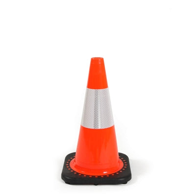 JBC Safety Plastic Inc RS45015C3M6 | Traffic Cone, 18 in., Reflective Collar, 3 lb