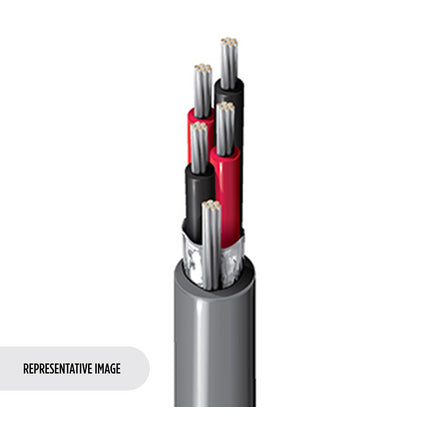 Belden 9554 0601000 | High Perform Instr, 4 Pr #18 Str TC, PVC Ins E2, OS, PVC Jkt, PLTC-ER
