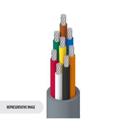 Belden 9421 0601000 | Electronic, 8 C #22 Str TC, PVC Ins, PVC Jkt, CMG