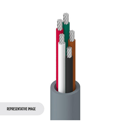 Belden 8445 060U500 | Electronic, 5 C #22 Str TC, PVC Ins, PVC Jkt, CMG