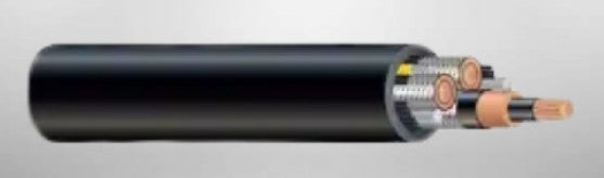 James Monroe 451612K-BLK | Festoon Cable, 16 AWG, 12 Conductor, Stranded, Bare Copper, Black