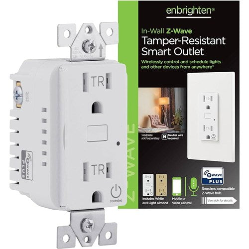Jasco Products Company 14315 | Z-Wave Smart Tamper-Resistant Receptacle