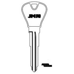 Jma Usa FO-23D.P NP 9 | Car Key Blank, H76P, Plastic Head, Brass, Nickel Plated, For Ford