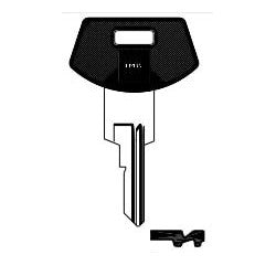 Jma Usa GM-19.P NP 10 | Car Key Blank, B64P, Plastic Head, Brass, Nickel Plated, For General Motors