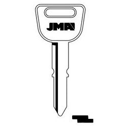 Jma Usa HOND-12 NP 5 | Car Key Blank, Hd82, Brass, Nickel Plated, For Honda
