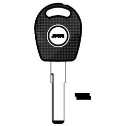 Jma Usa HU-HAA.P1 NP 15 | Car Key Blank, Brass, Nickel Plated, For Volkswagen
