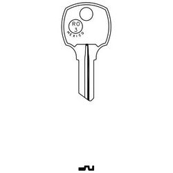 Jma Usa NTC-10DE BR 1 | Door Key Blank, Ro3, Brass, For National Cabinet