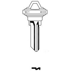 Jma Usa SLG-3E-250 BR 1 | Door Key Blank, Sc1, Brass, For Schlage, 250 Each Per Pack