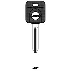 Jma Usa TP00DAT-15.P3 NP 17 | Car Key Blank, Chipless, Transponder, Brass, Nickel Plated, For Datsun