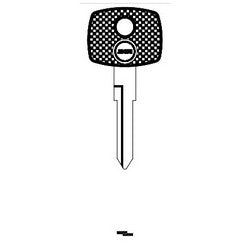 Jma Usa TP00ME-HM.P1 NP 17 | Car Key Blank, Chipless, Transponder, Brass, Nickel Plated, For Mercedes