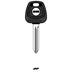 Jma Usa TP07DAT-15.P4 NP 22 | Car Key Blank, Transponder, Inf45Pt, Brass, Nickel Plated, For Infiniti