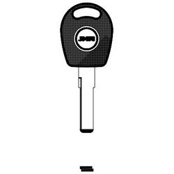 Jma Usa TP23HU-HAA.P1 NP 22 | Car Key Blank, Transponder, Hu66T24, Brass, Nickel Plated, For Chrysler