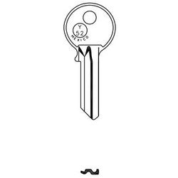 Jma Usa YA-13DE BR 1 | Door Key Blank, Y52, Brass, For Yale