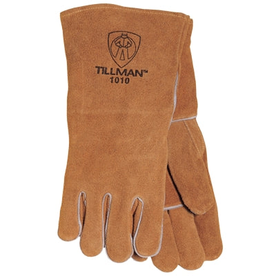 John Tillman 1010B | Select Shoulder Split Cowhide Welding Gloves Gauntlet Cuff, Brown, Large