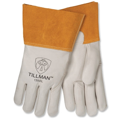 John Tillman 1350L | Top Grain Cowhide Mig Gloves 4" Gauntlet Cuff, Large
