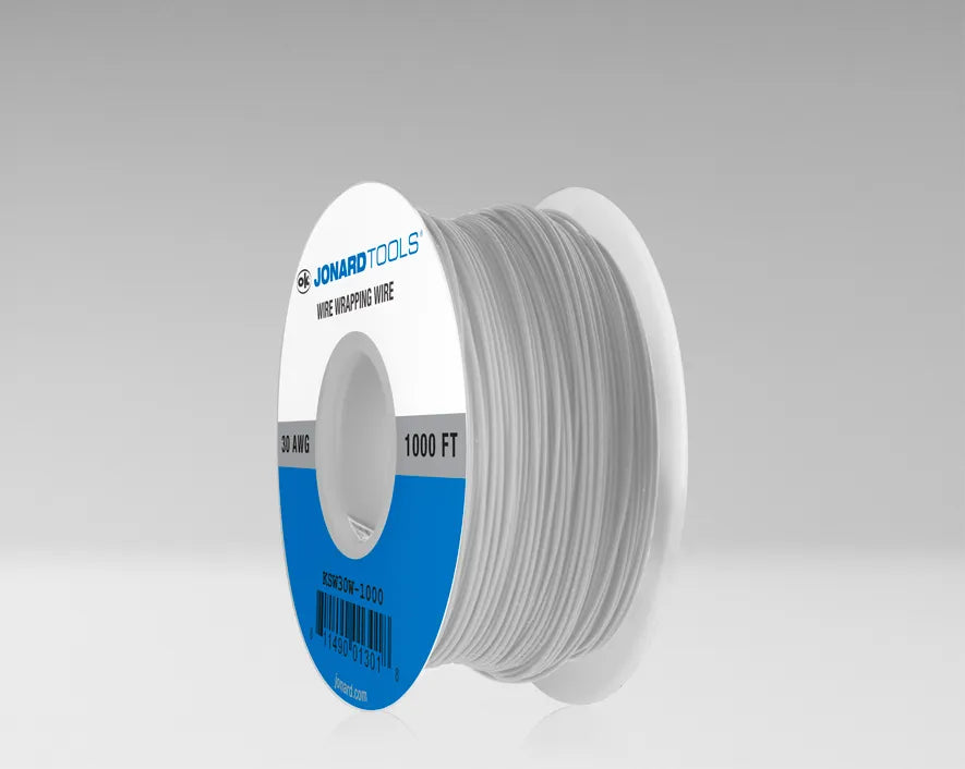 Jonard KSW30W-1000 | 30 AWG Kynar® Wire CSW, Low Strip Force, White, 1000 ft