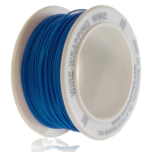 Jonard R-30B-0050 | 30 AWG Kynar® Wire, Blue, 50 ft