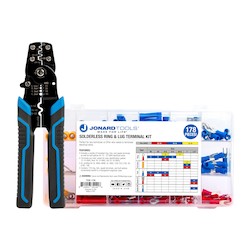 Jonard TCK-178X | Solderless Ring/Lug Terminal Kit with Crimper