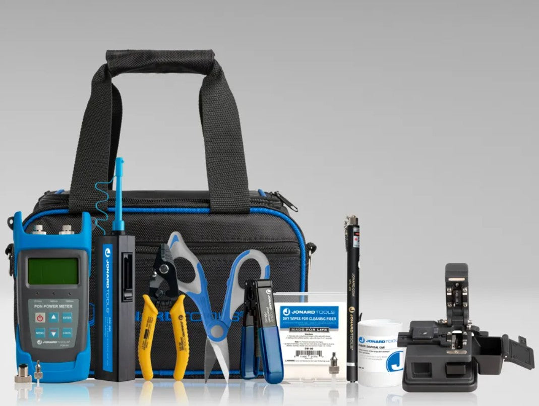 Jonard TK-185PON | FTTH Prep Kit w/ PON Power Meter