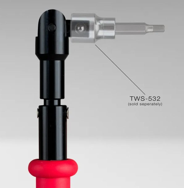 Jonard TWSW-10SK | Right Angle Torque Wrench, Swivel Head, 10 in-lb with 5/32" Socket