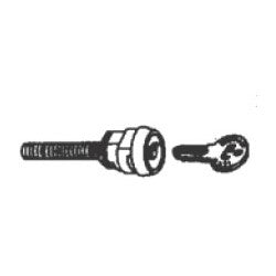 Kaba 201787-26D-01 | Mechanical Lock Combination Change Plug Assembly, Satin Chrome with (2) DF59 Key, for 1000 Series Mechanical Lock