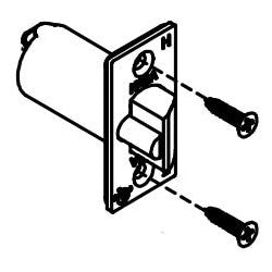 Kaba 204168-26D-01 | Mechanical Lock Latch, Fire Rated, 1/2" Floating Face, 2-3/4" Backset, Satin Chrome with Screw, for 5000 Series Mechanical Lock